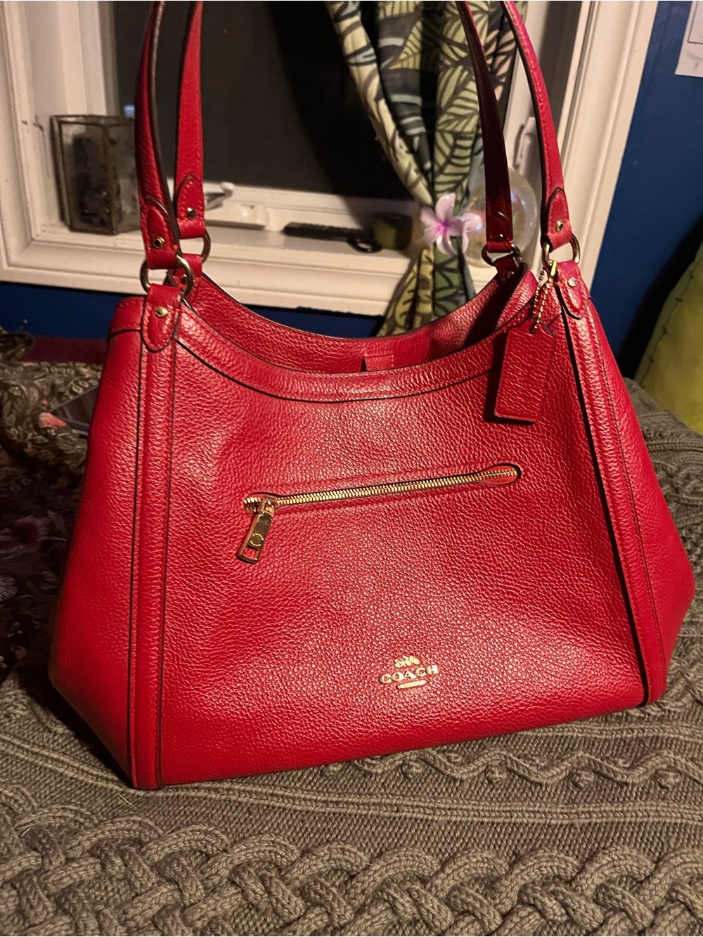 Coach Red Leather Kristy Shoulder Bag